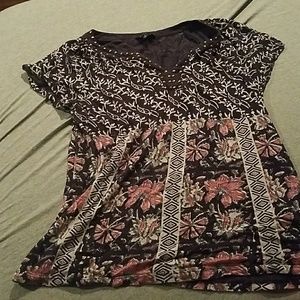 Floral/tribal print tunic